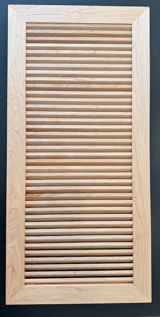 Finished Custom Louvered Vent 